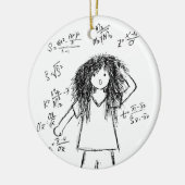 Mathe-Verrücktheit Keramik Ornament (Links)