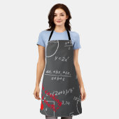 Mathe-Wandtafel Liebe Kochen und Mathe Schürze (Getragen)