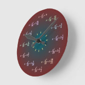 Mathe-Wanduhr (AM-PM) Runde Wanduhr (Winkel)