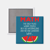 Mathe Wassermelone Berechnung Witz Lehrer Magnet (Vorderseite/Rückseite)