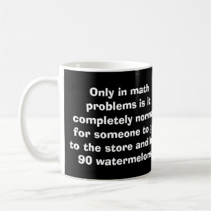Mathe-Wassermelone-Tasse Kaffeetasse