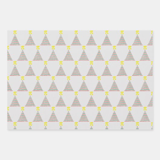 Mathe-Weihnachtsbäume Geschenkpapier Set (Vorderseite 2)