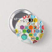 Mathe (weiß) button (Vorne & Hinten)