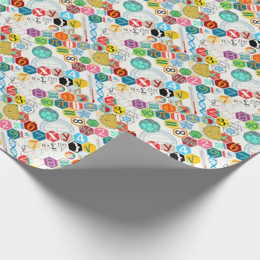 Mathe (weiß) geschenkpapier (Ecke)