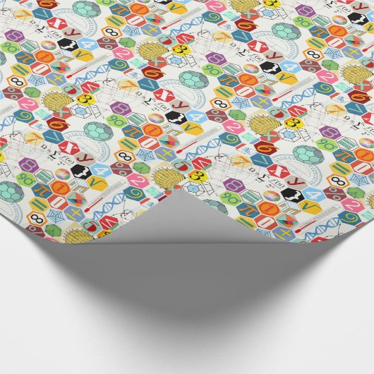 Mathe (weiß) geschenkpapier (Ecke)
