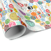 Mathe (weiß) geschenkpapier (Rolleneckpunkt)