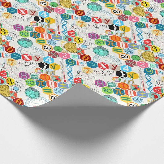 Mathe (weiß) geschenkpapier (Ecke)