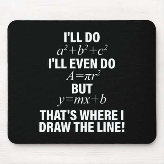 Mathe werde ich machen, ich werde es sogar machen, mousepad (Vorne)