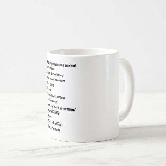 Mathe-Witz-Tasse Kaffeetasse (VorderseiteRechts)