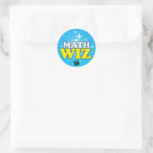 Mathe wiz (Set von 20) Runder Aufkleber (Tasche)