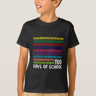 Mathe Zahlen 100. Schultag Lehrer Kinder T-Shirt