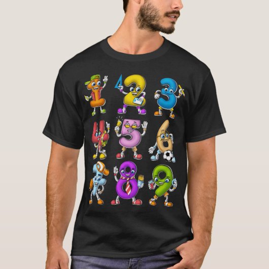 Mathe-Zahlen-Geschenk T-Shirt (Vorderseite)