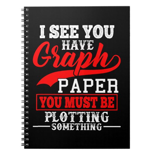 Mathe-Zeichenpapiers- mit Maßeinteilungwortspiel Notizblock (Vorderseite)