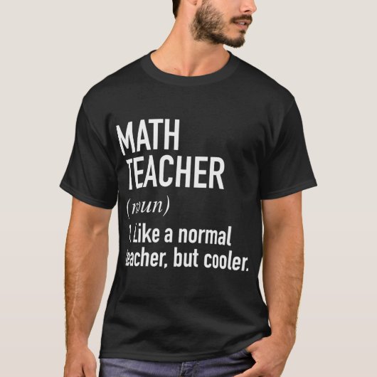 Matheacher definierte Freunde T-Shirt (Vorderseite)