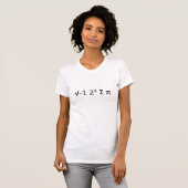 Mathegeek-Shirt: I PU mit 8 Summen T-Shirt (Vorne ganz)