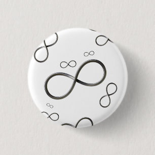 Matheknopf des Unendlichkeits-Symbol-  Button