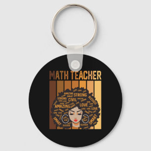 Mathelehrer Afro Afrikanisch Amerikanische Frauen Schlüsselanhänger