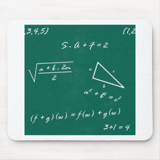 Mathelehrer Algebra-Geek Mousepad (Vorne)