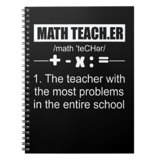 Mathelehrer Definition Schulprobleme Notizblock