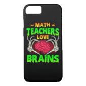 Mathelehrer Gehirne Skeleton Hand Herz Halloween Case-Mate iPhone Hülle (Rückseite)