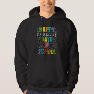 Mathelehrer Glücklicher 100. Schultag Gleichungen Hoodie