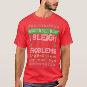 Mathelehrer I bezwinge Matheprobleme Weihnachten h T-Shirt