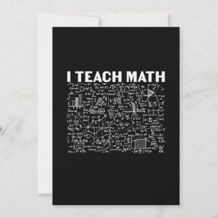 Mathelehrer Ich unterrichte Mathe Einladung
