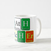 Mathelehrer Kaffee-Tasse Kaffeetasse (VorderseiteRechts)