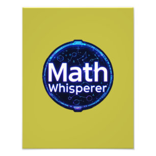 Mathelehrer Math Whisperer Fotodruck
