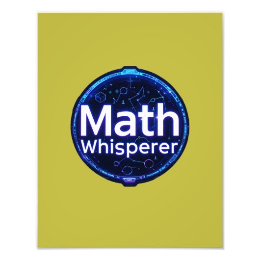 Mathelehrer Math Whisperer Fotodruck (Vorne)