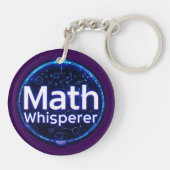 Mathelehrer Math Whisperer Schlüsselanhänger (Rückseite)