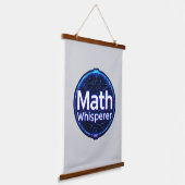 Mathelehrer Math Whisperer Wandteppich Mit Holzrahmen (Gewinkelt)