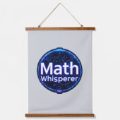 Mathelehrer Math Whisperer Wandteppich Mit Holzrahmen (Vorderseite)