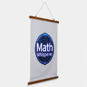 Mathelehrer Math Whisperer Wandteppich Mit Holzrahmen (Gewinkelt)