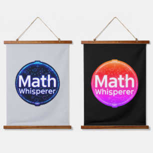 Mathelehrer Math Whisperer Wandteppich Mit Holzrahmen