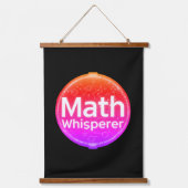 Mathelehrer Math Whisperer Wandteppich Mit Holzrahmen (Vorderseite 2)