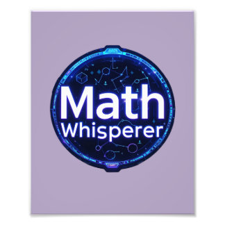Mathelehrer Mathe Flüsterer Fotodruck