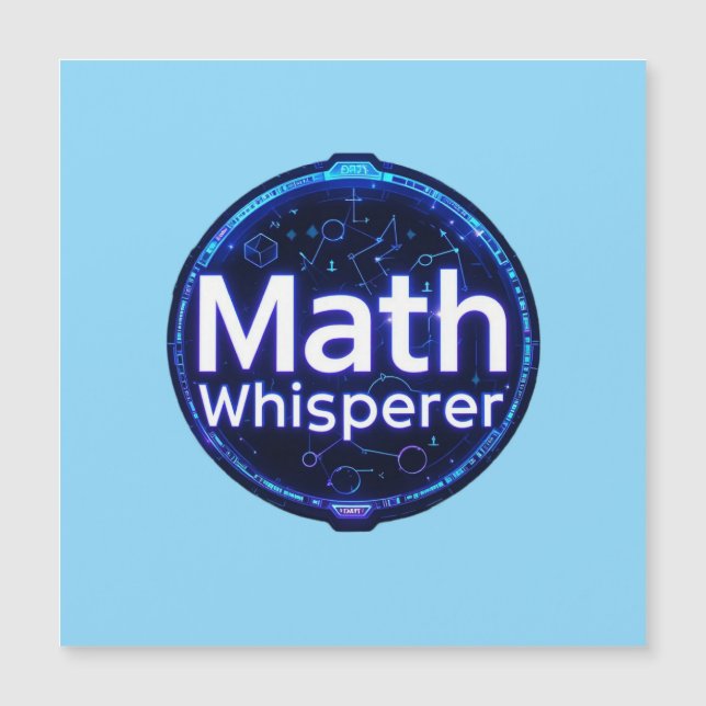 Mathelehrer Mathe Flüsterer Magnetkarte (Vorderseite)