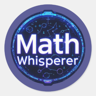 Mathelehrer Mathe Flüsterer Runder Aufkleber