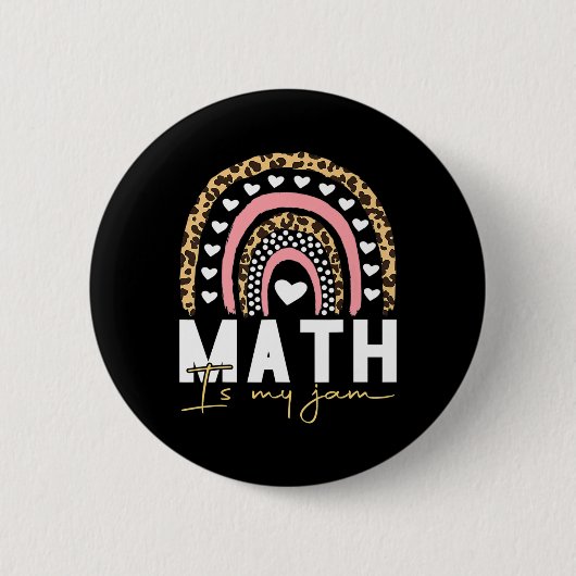 Mathelehrer - Mathe ist meine Leidenschaft Button (Vorderseite)