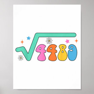 Mathelehrer Mathe Liebhaber Die Quadratwurzel Von Poster