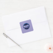 Mathelehrer Matheflüsterer Quadratischer Aufkleber (Umschlag)