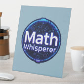 Mathelehrer Matheflüsterer Sockelschild (In Situ)