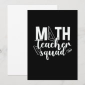 Mathelehrer Mathelehrer Squad Einladung (Vorne/Hinten)