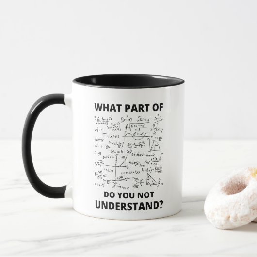 Mathelehrer Mathematikprofessor Mathematiker Tasse (Mit Donut)