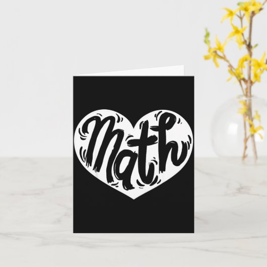 Mathelehrer Schüler Liebe Valentinstag  Karte (Gelbe Blume)