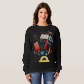 Mathelehrer Schüler Sweatshirt (Vorne ganz)