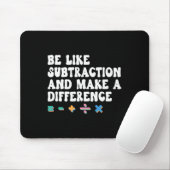 Mathelehrer, sei wie Mathe und mach einen Untersch Mousepad (Mit Mouse)
