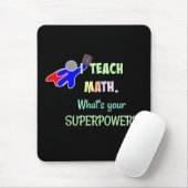 Mathelehrer, Superheld Mousepad (Mit Mouse)