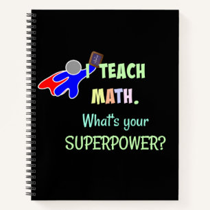 Mathelehrer, Superheld Notizblock